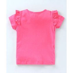 Babyhug Short Sleeves Tops Heart Print Pack of 2 - Blue Pink