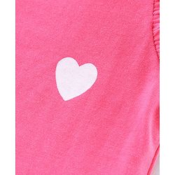 Babyhug Short Sleeves Tops Heart Print Pack of 2 - Blue Pink