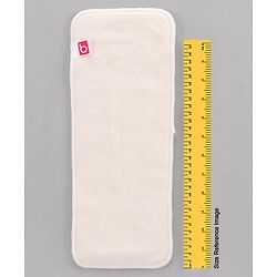 Babyhug Reusable Bamboo Nappies Insert Pack of 3 - White