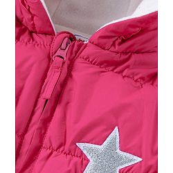 Babyhug Full Sleeves Hooded Padded Jacket - Pink