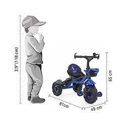 Babyhug Plug & Play Phantom Tricycle With Storage Basket - Blue