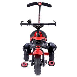 Babyhug Plug & Play Endure Tricycle with Parental Push Handle & Storage Basket - Red