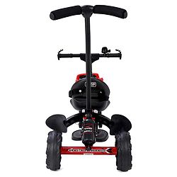 Babyhug Plug & Play Endure Tricycle with Parental Push Handle & Storage Basket - Red