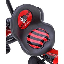 Babyhug Plug & Play Endure Tricycle with Parental Push Handle & Storage Basket - Red