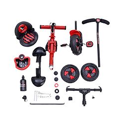 Babyhug Plug & Play Endure Tricycle with Parental Push Handle & Storage Basket - Red