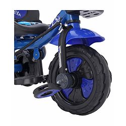 Babyhug Plug & Play Endure Tricycle with Parental Push handle & Storage Basket - Blue