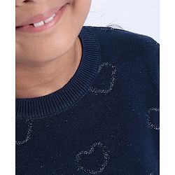 Babyhug Full Sleeves Sweater - Blue