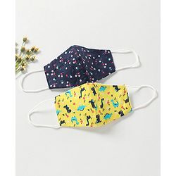 Babyhug Anti-Viral Carbon Filter Face Mask Multicolour - Pack of 2