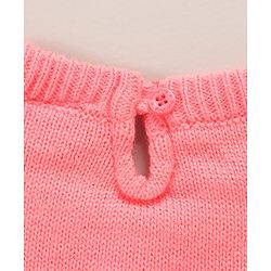 Babyhug Full Sleeves Pullover Frilled Sweater - Light Pink