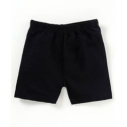 Babyhug Solid Color Cycling Shorts Pack of 3 - Black