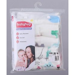 Babyhug 6 Layer Muslin Wash Cloth Pack of 5 - Multicolor(Print May Vary)