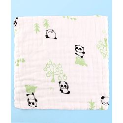 Babyhug 6 Layer Muslin Wash Cloth Pack of 5 - Multicolor(Print May Vary)