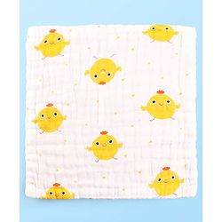 Babyhug 6 Layer Muslin Wash Cloth Pack of 5 - Multicolor(Print May Vary)