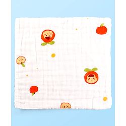 Babyhug 6 Layer Muslin Wash Cloth Pack of 5 - Multicolor(Print May Vary)
