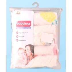 Babyhug 6 Layer Muslin Wash Cloth Pack of 5 - Multicolor(Print May Vary)
