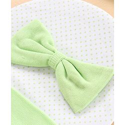 Babyhug 100% Cotton Cap Pack of 2 Green - Diameter 10 cm