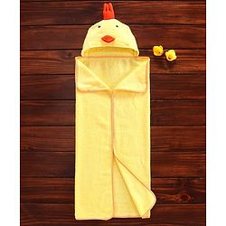 Babyhug Duck Hooded Bath Towel - Yellow