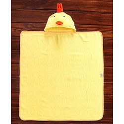 Babyhug Duck Hooded Bath Towel - Yellow