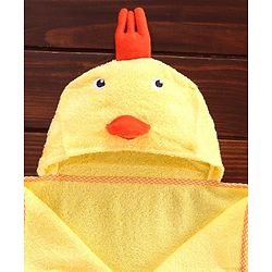 Babyhug Duck Hooded Bath Towel - Yellow