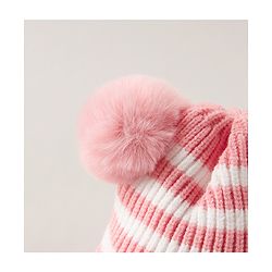 Babyhug Woollen Cap Pink - Diameter 12 cm