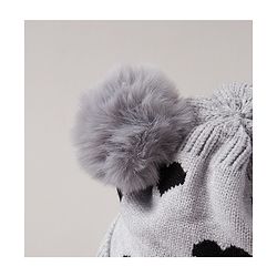 Babyhug Woollen Cap Grey - Diameter 12 cm
