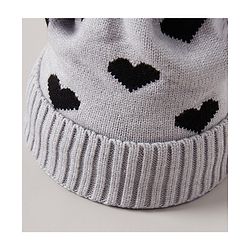 Babyhug Woollen Cap Grey - Diameter 12 cm