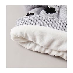 Babyhug Woollen Cap Grey - Diameter 12 cm