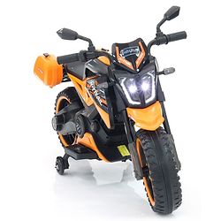 Babyhug KTM Battery Operated Ride On Bike With Music & Lights - Orange| With Music & Lights| Pre-loaded Music with USB & AUX| Easy to Assemble| Comfortable Seat| Easy to Operate| Rechargeable Battery