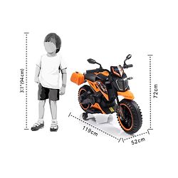 Babyhug KTM Battery Operated Ride On Bike With Music & Lights - Orange| With Music & Lights| Pre-loaded Music with USB & AUX| Easy to Assemble| Comfortable Seat| Easy to Operate| Rechargeable Battery