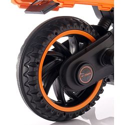 Babyhug KTM Battery Operated Ride On Bike With Music & Lights - Orange| With Music & Lights| Pre-loaded Music with USB & AUX| Easy to Assemble| Comfortable Seat| Easy to Operate| Rechargeable Battery