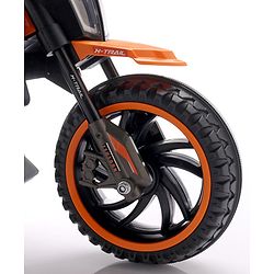 Babyhug KTM Battery Operated Ride On Bike With Music & Lights - Orange| With Music & Lights| Pre-loaded Music with USB & AUX| Easy to Assemble| Comfortable Seat| Easy to Operate| Rechargeable Battery