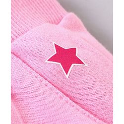 Babyhug Full Length Lounge Pant With Bow Applique - Pink