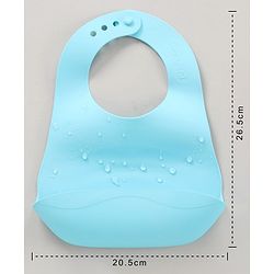 Babyhug Soft Silicone Feeding Bib  Bird Print, Yellow| Waterproof, Tear-Resistant, Easy to Wear| With Deep Crumb Catcher| Adjustable Fit| Foldable & Easy to Carry