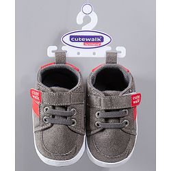 Cute Walk by Babyhug Shoes Style Booties - Brown