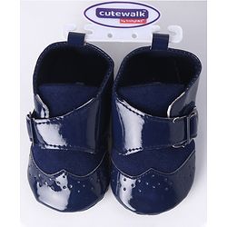 Cute Walk by Babyhug Booties - Blue