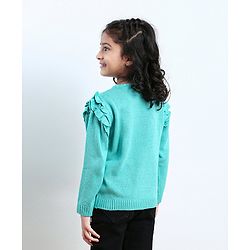 Babyhug Full Sleeves Pullover Sweater - Blue