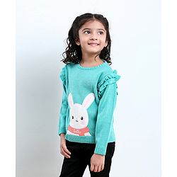Babyhug Full Sleeves Pullover Sweater - Blue