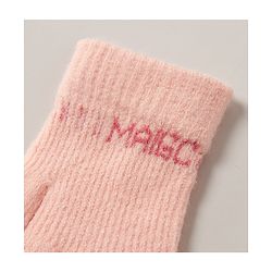Babyhug Woollen Gloves Snowflake Print - Light Pink