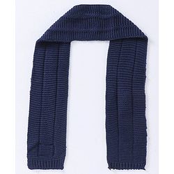 Babyhug Woollen Cap Gloves With Muffler Blue - Cap Diameter 10 cm
