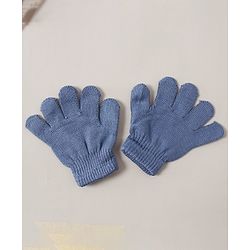 Babyhug Woollen Cap Glove & Muffler Set - Blue