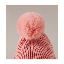 Babyhug Woollen Cap Gloves and Muffler Set Pink - Diameter 11 cm