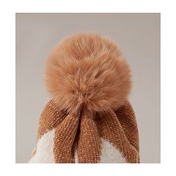 Babyhug Woollen Cap Glove Muffler Set - Brown