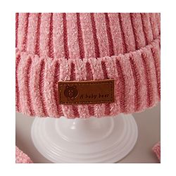 Babyhug Woollen Cap Muffler & Gloves Red - Diameter 13 cm