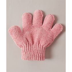 Babyhug Woollen Cap Muffler & Gloves Red - Diameter 13 cm