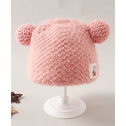 Babyhug Woollen Cap Glove & Muffler Sets - Pink