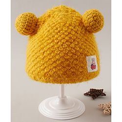 Babyhug Woollen Cap Glove & Muffler Sets - Yellow