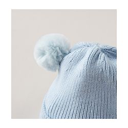 Babyhug Woollen Cap Blue - Diameter 12 cm