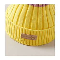 Babyhug Woollen Cap Yellow - Diameter 13 cm