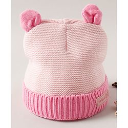 Babyhug Woollen Cap Pink - Diameter 11.5 cm