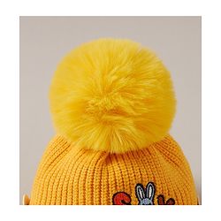 Babyhug Woolen Cap Yellow - Diameter 43 cm